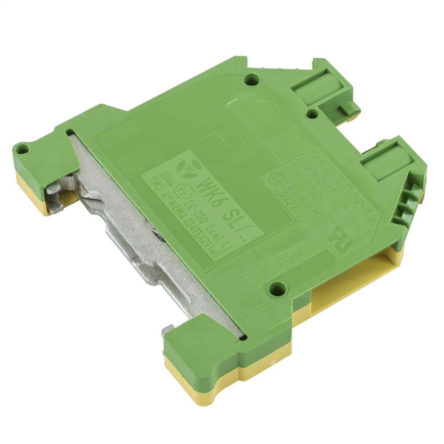 Wieland 6mm Earth DIN Rail Terminal Green / Yellow