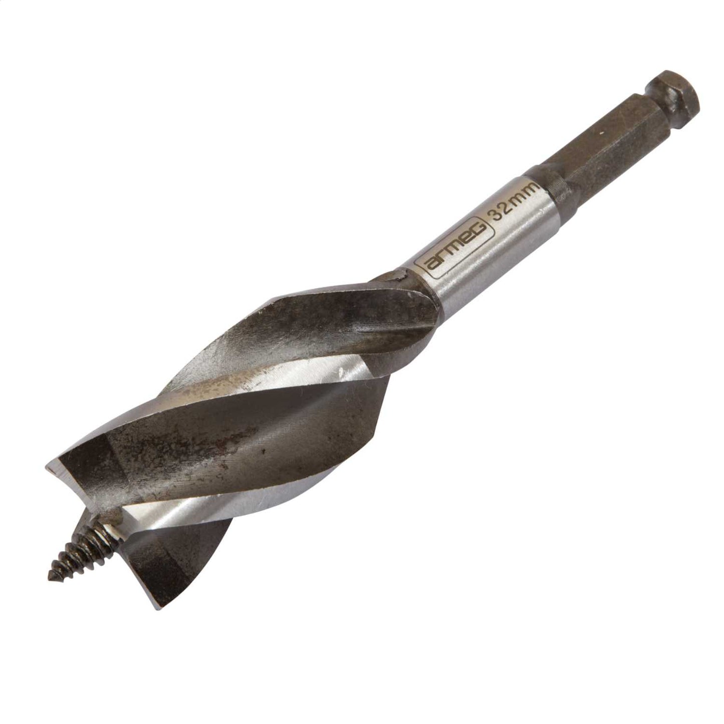 Armeg 32mm x 165mm Wood Beaver Drill Bit Nail Proof Bi-Metal