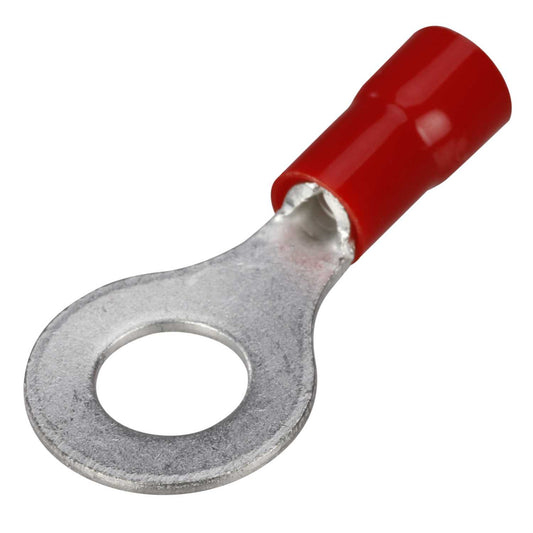 Cembre RF-M6/1 6mm Red Ring Crimp Lugs for 1.5mm Cables (Pack of 100)