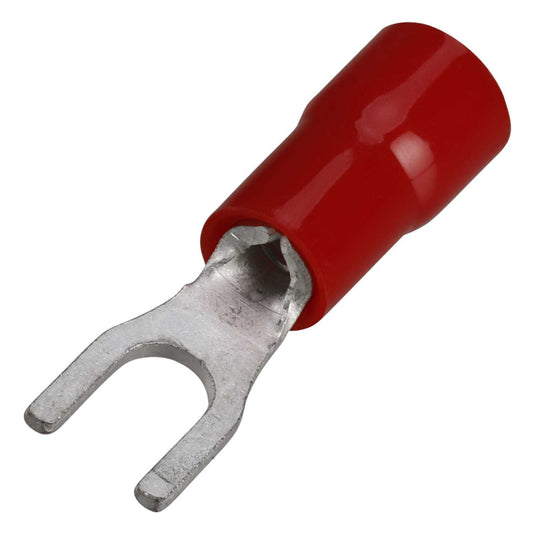 Cembre RF-U3 3mm Red Fork Crimp Lugs for 1.5mm Cables (Pack of 100)