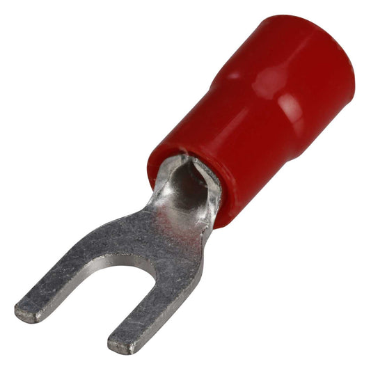 Cembre RF-U3.5/2 3.5mm Red Fork Crimp Lugs for 1.5mm Cables (Pack of 100)