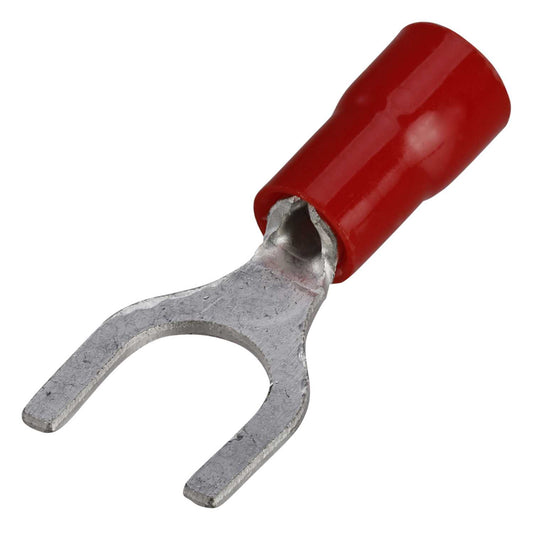 Cembre RF-U6 6mm Red Fork Crimp Lugs for 1.5mm Cables (Pack of 100)