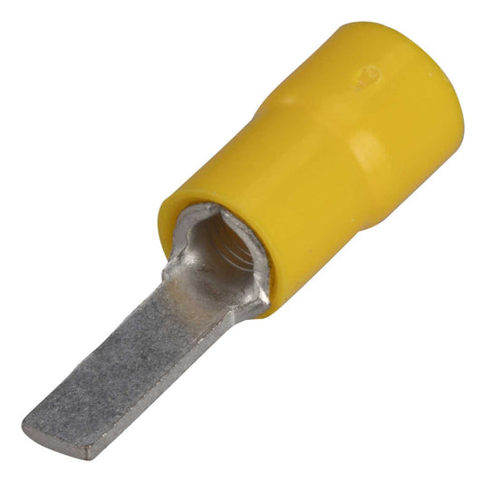 Cembre RF-PP12 12.8mm Red Blade Terminal Crimp Lugs for 1.5mm Cables (Pack of 100)