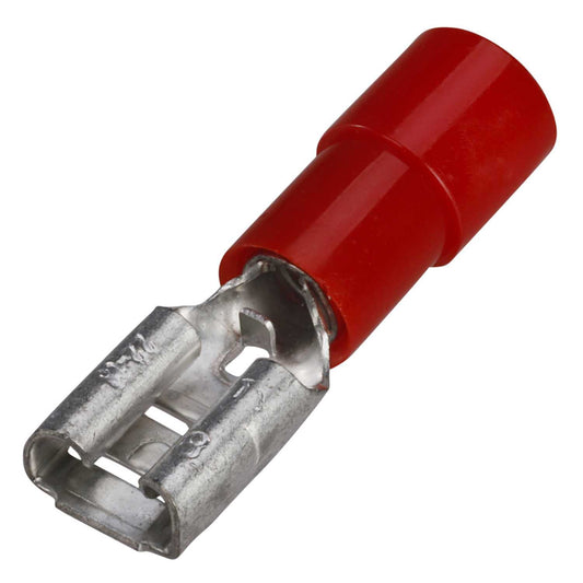 Cembre RF-F408 4.8mm Red Female Crimp Terminals for 1.5mm Cables (Pack of 100)