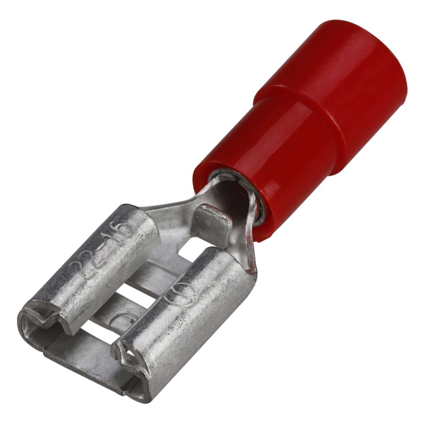 Cembre RF-F608 6.8mm Red Female Crimp Terminals for 1.5mm Cables (Pack of 100)