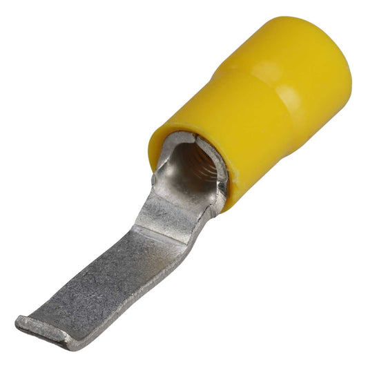 Cembre GF-PPL46 17.5mm Yellow Hook Blade Terminal Crimps for 6mm Cables (Pack of 100)