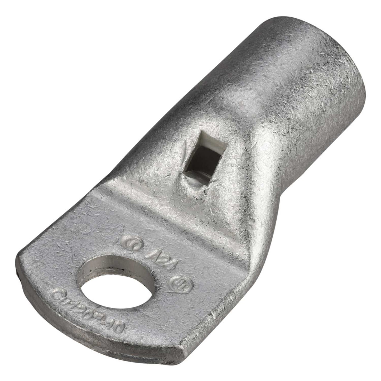 A24-M10 Copper Lugs 10mm Hole for 120mm Cable (Sold in 1's)
