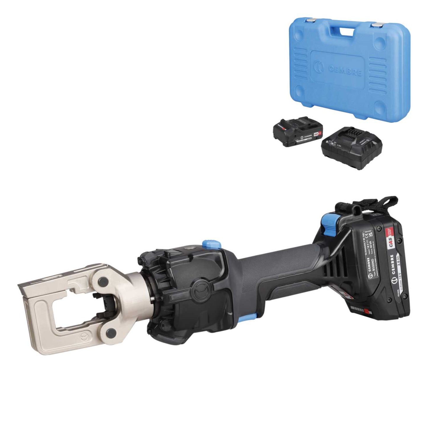Cembre B500NDE 18V Hydraulic Crimping Tool with 2 x 2.0Ah Batteries