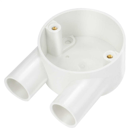 20mm PVC Conduit U Box White (Sold in 1's)