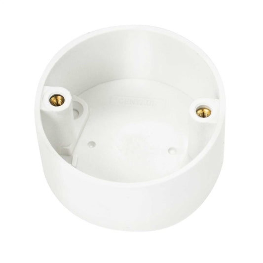 20mm PVC Conduit Plain Box White (Sold in 1's)