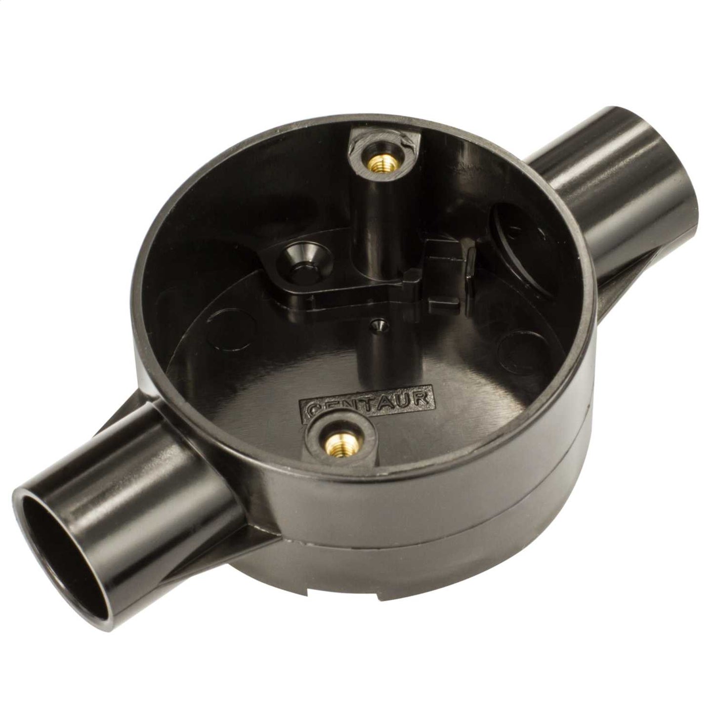 20mm PVC Conduit Through Box Black (Sold in 1's)