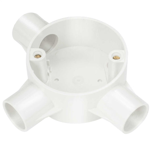 20mm PVC Conduit Tee Box White (Sold in 1's)