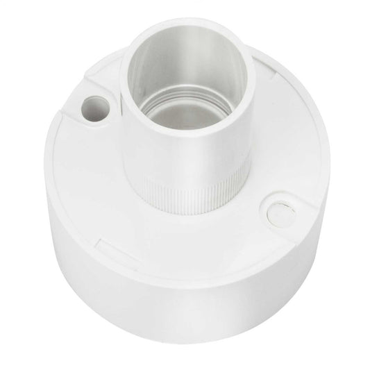 25mm PVC Conduit Plain Back Outlet Box White (Sold in 1's)