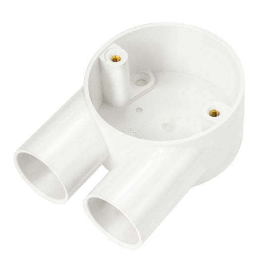25mm PVC Conduit U Box White (Sold in 1's)