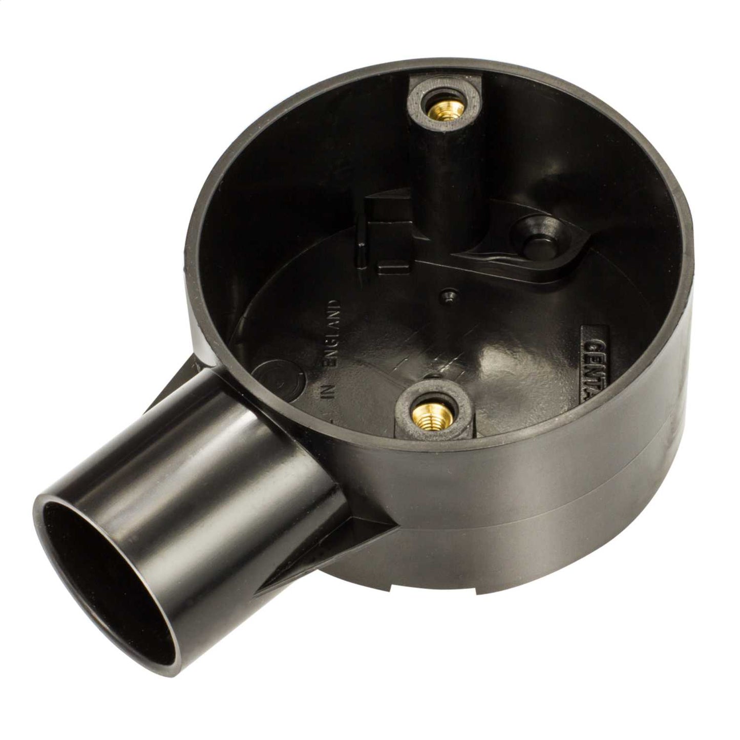 25mm PVC Conduit Terminal Box Black (Sold in 1's)