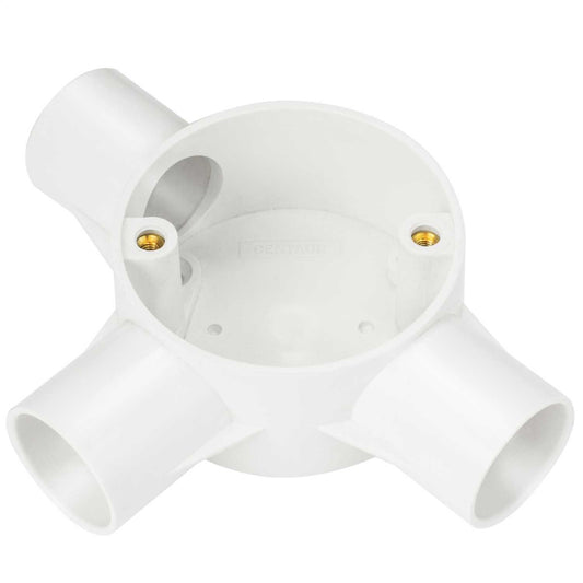 25mm PVC Conduit Tee Box White (Sold in 1's)
