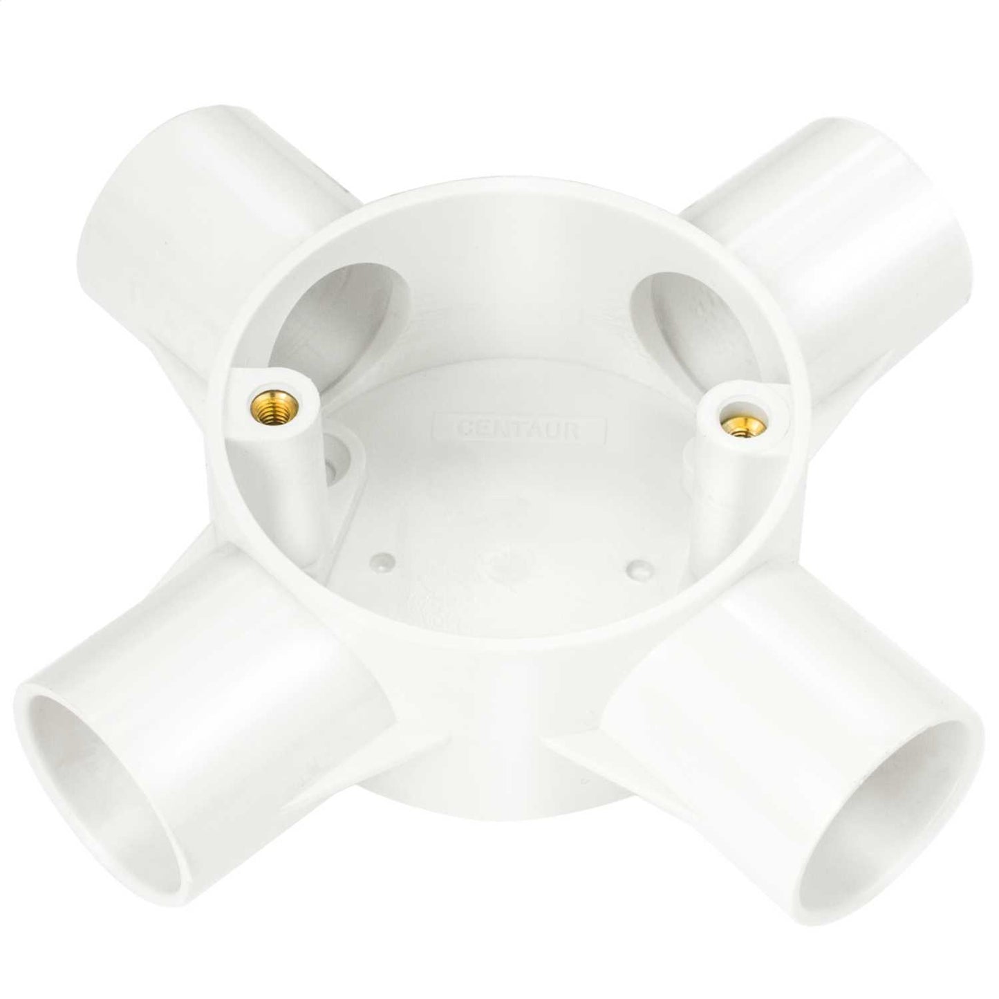 25mm PVC Conduit 4 Way Box White (Sold in 1's)