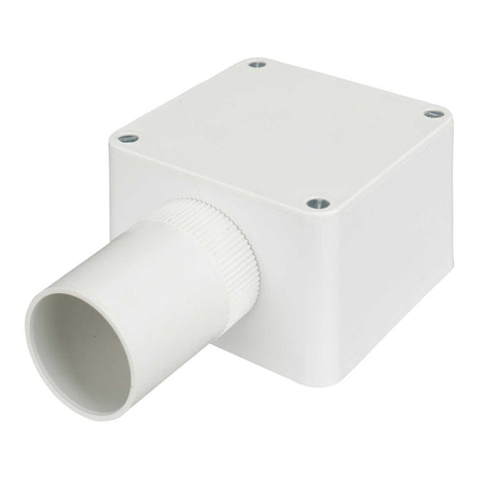 32mm PVC Terminal Box White (Sold in 1's)