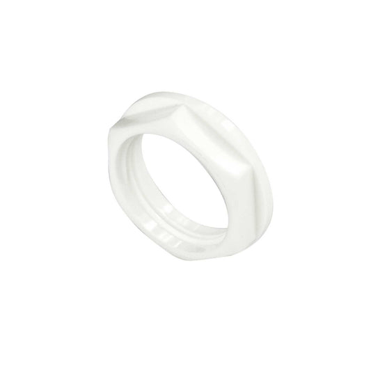 20mm Nylon Locknut White (Sold in 1's)