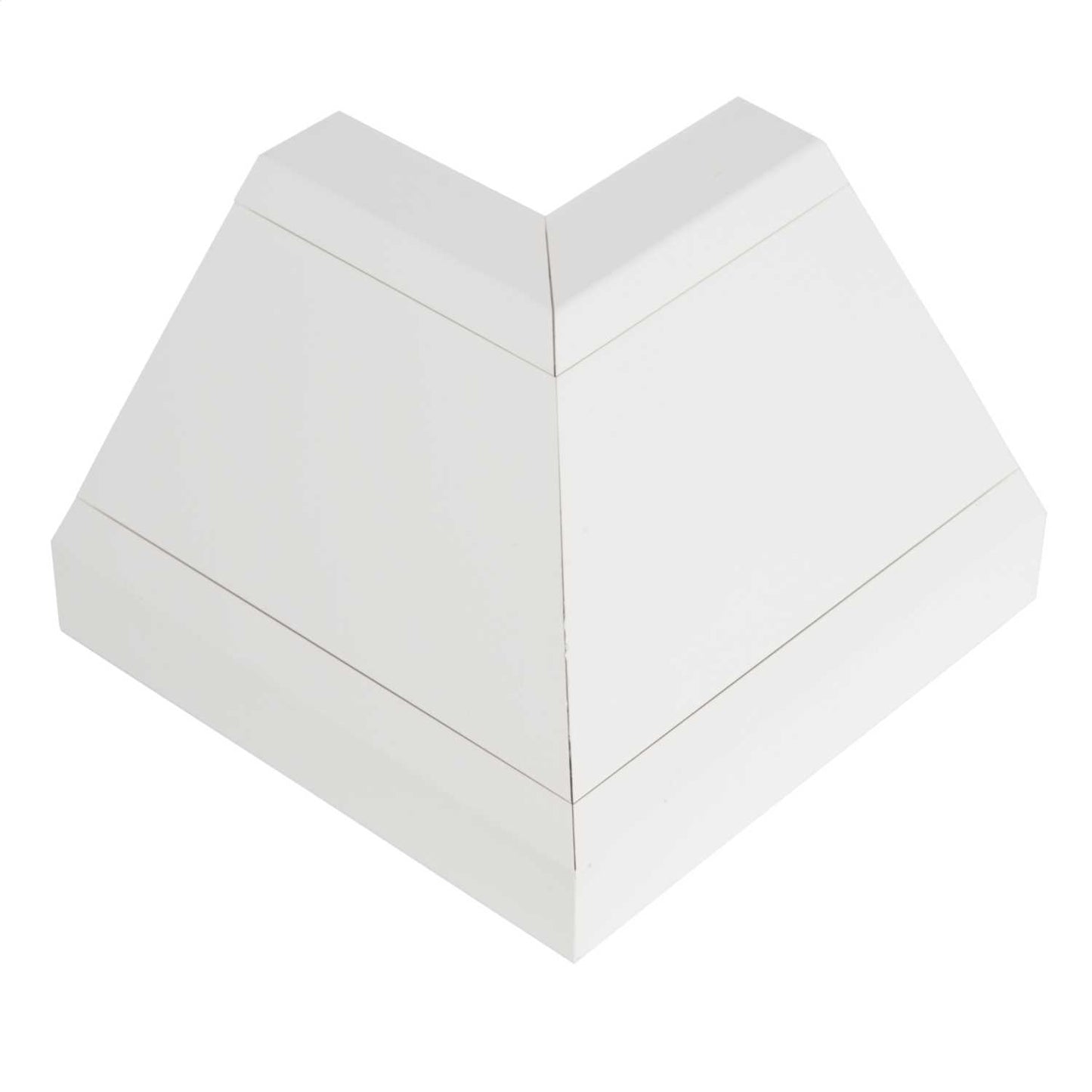 Bench Trunking External Angle Fabricated White (Sold in 1's)