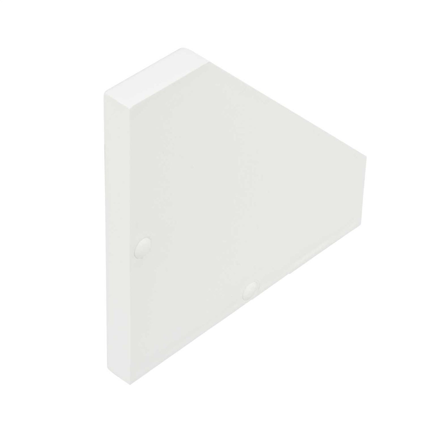 Centaur Bench Trunking Left Hand End Cap White (Pack of 2)