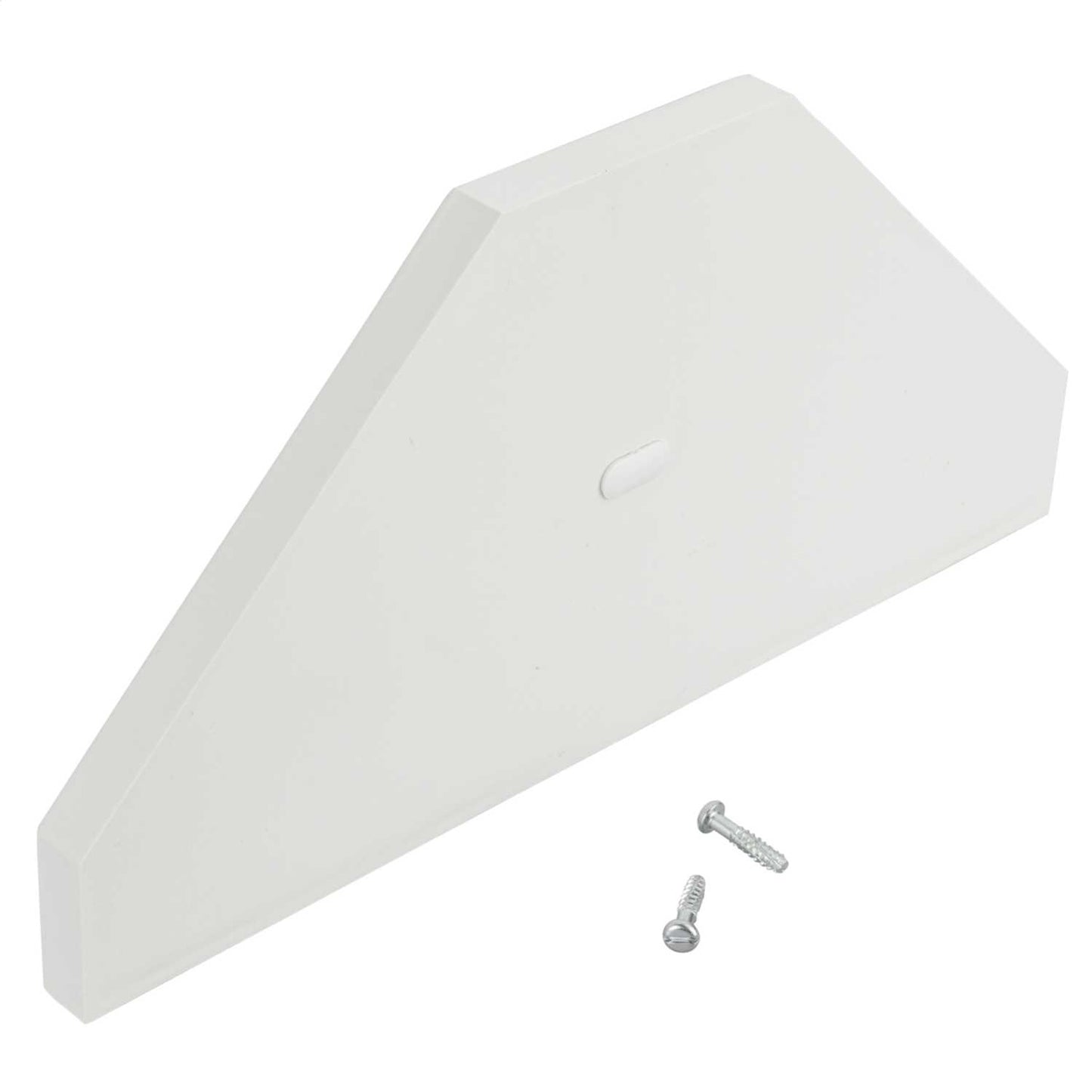 Centaur Bench Trunking Dual End Cap White (Pack of 2)