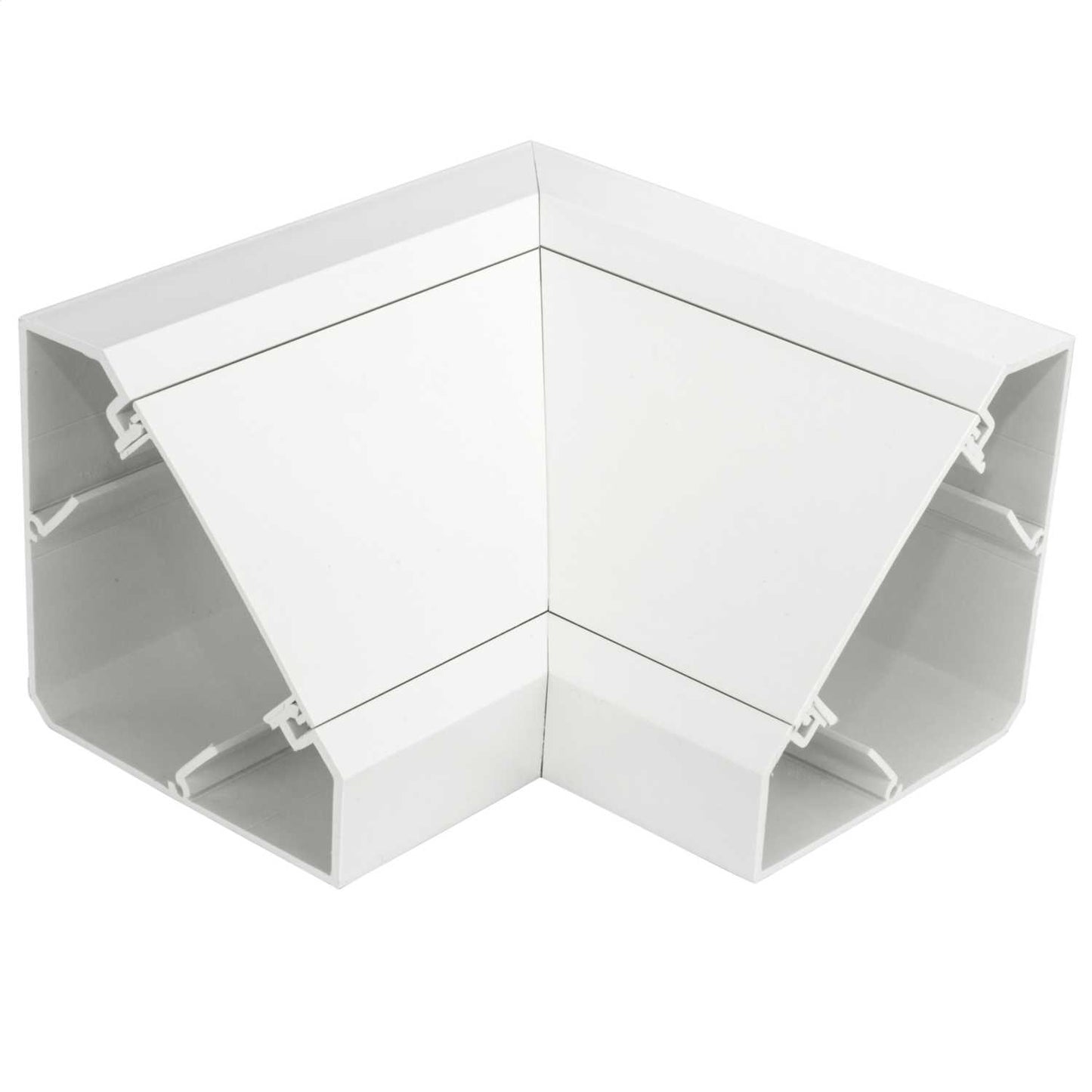 Bench Trunking Internal Angle Fabricated White (Sold in 1's)