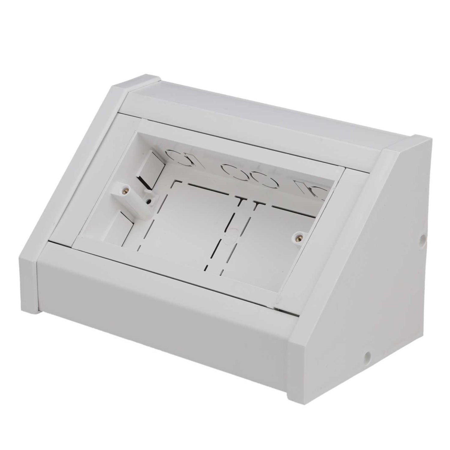 2 Gang Bench Trunking Unit White (Sold in 1's)