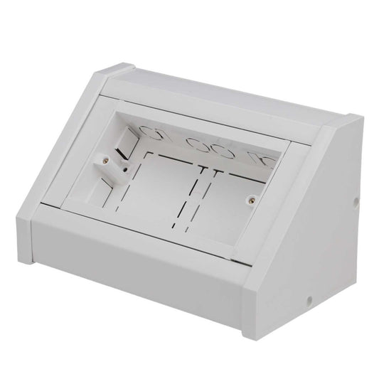 2 Gang Bench Trunking Unit White (Sold in 1's)