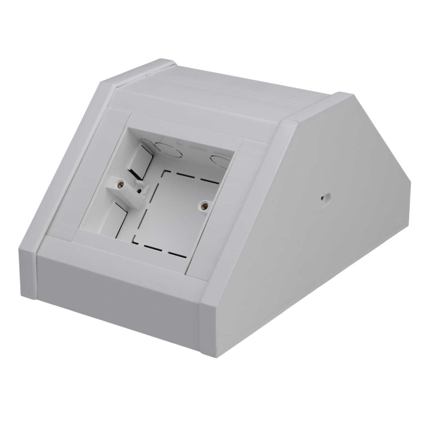 1 Gang Dual Bench Trunking Unit White (Sold in 1's)