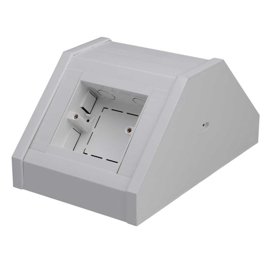 1 Gang Dual Bench Trunking Unit White (Sold in 1's)