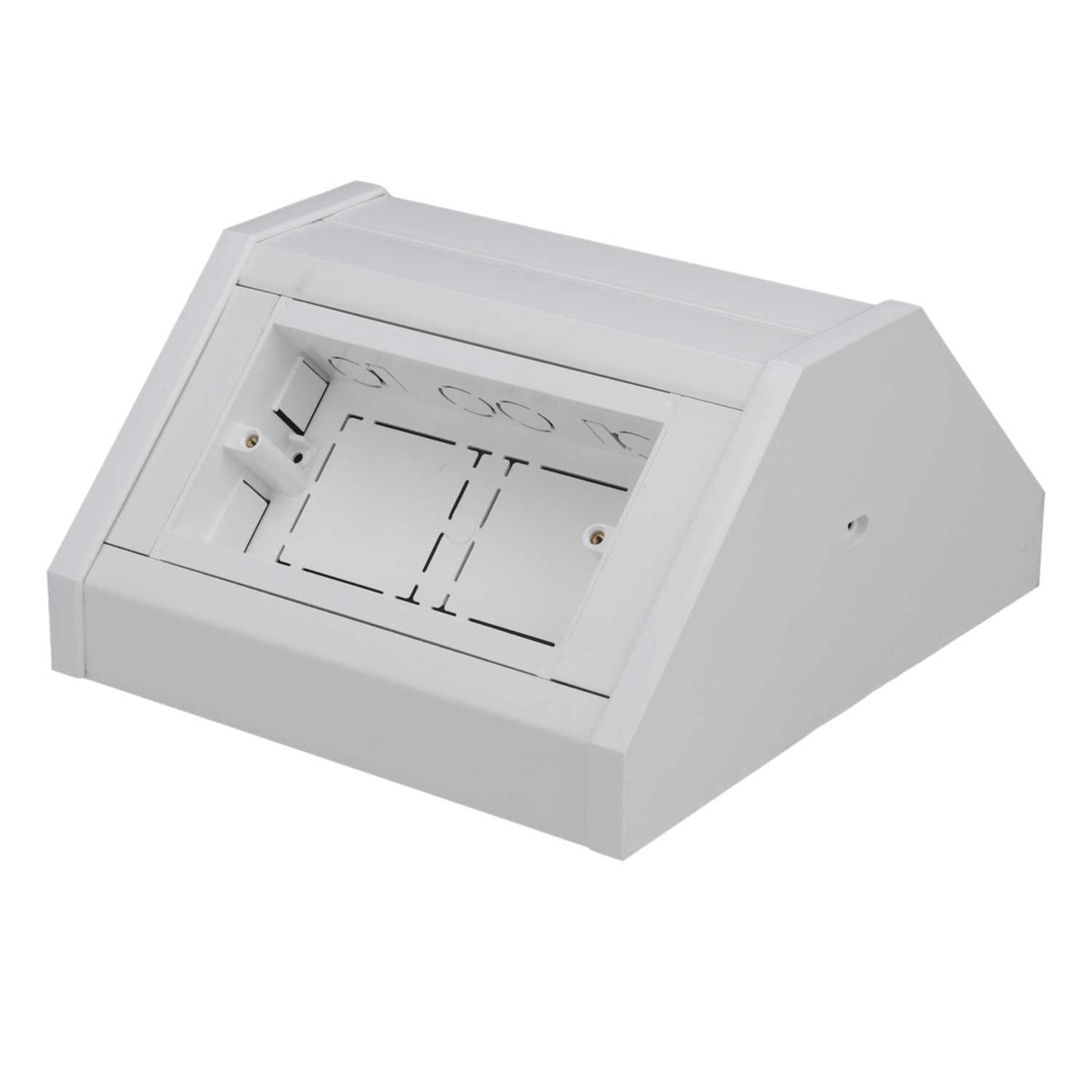 2 Gang Dual Bench Trunking Unit White (Sold in 1's)