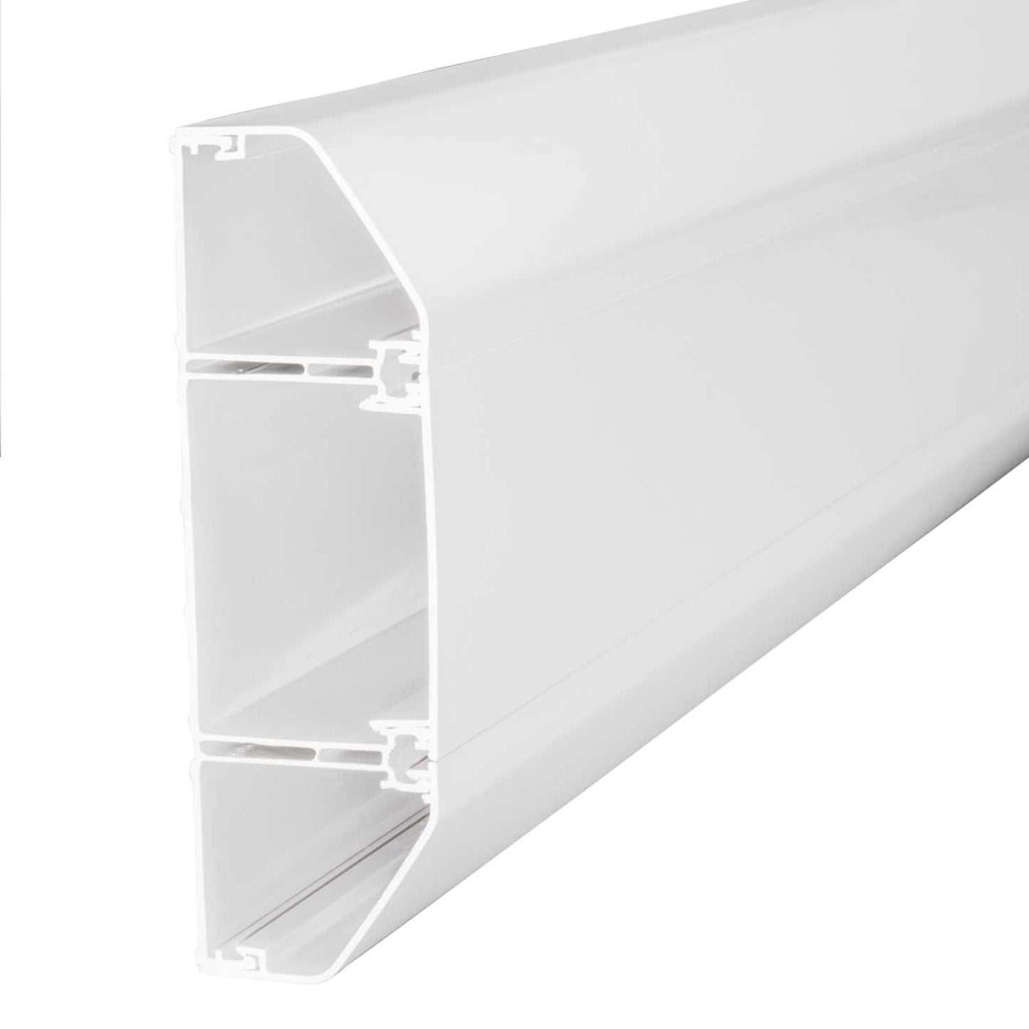 Centaur 192mm x 60mm 3 Comp Chamfered Dado Trunking White (3m Length)