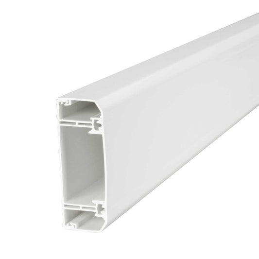 Centaur 135mm x 50mm 3 Comp Chamfered Dado Trunking White (3m Length)