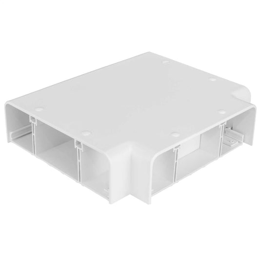 Square Dado Trunking Flat Tee White for ASD 1 (Sold in 1's)