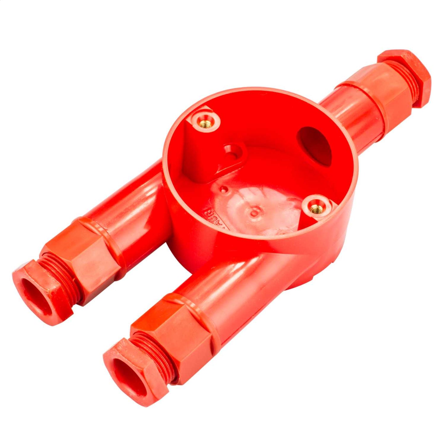 20mm PVC Conduit Y Box Red with Glands (Sold in 1's)