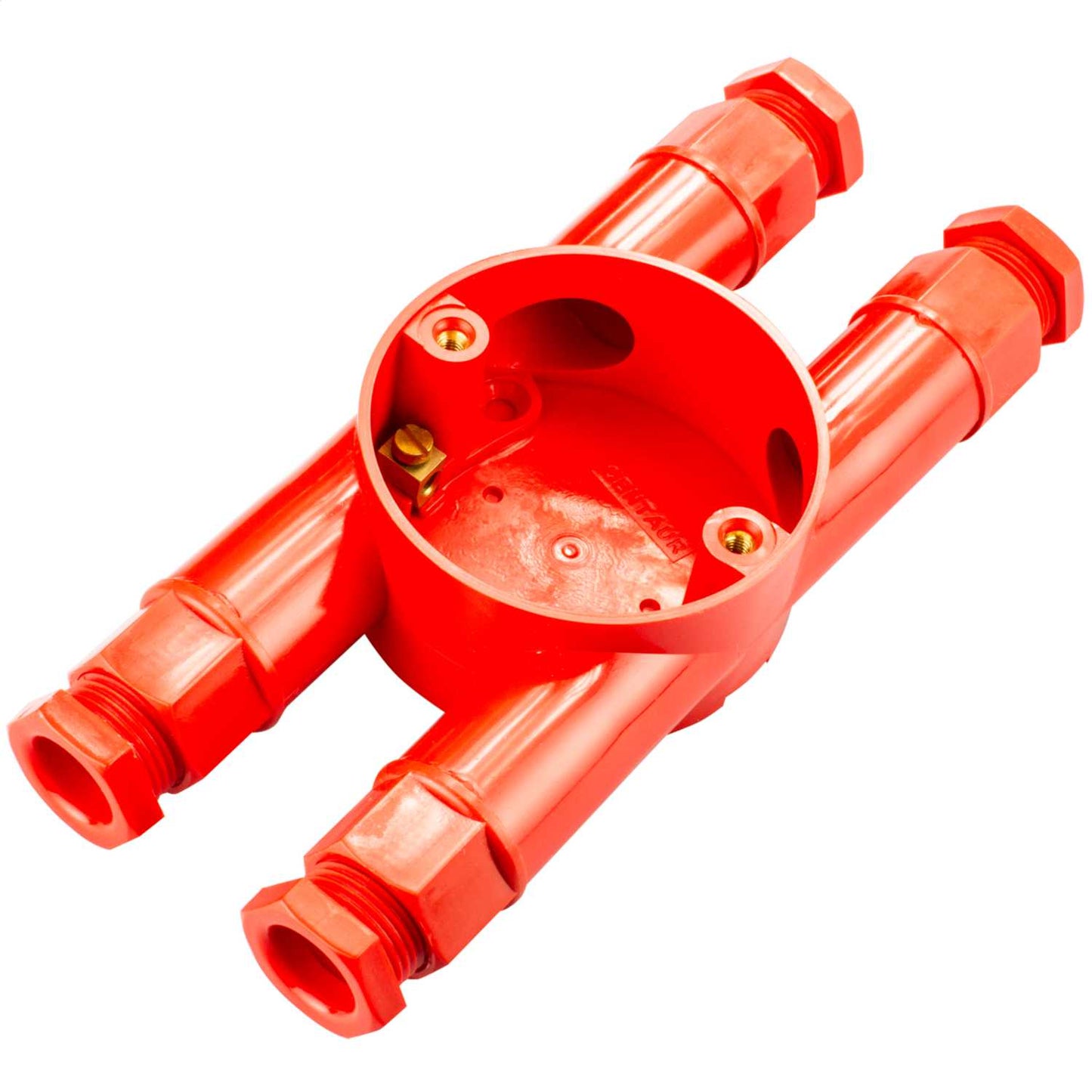 20mm PVC Conduit H Box Red with Glands (Sold in 1's)
