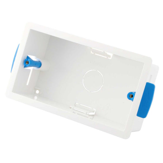 2 Gang Dry Lining Box 47mm White (Sold In 1's)