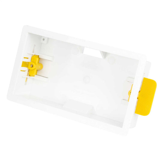 2 Gang Dry Lining Box 35 mm White (Sold in 1's)