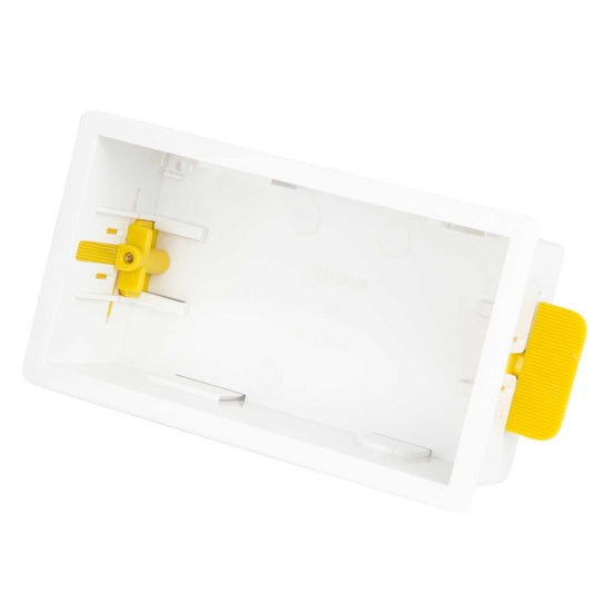 2 Gang Dry Lining Box 47 mm White (Sold in 1's)