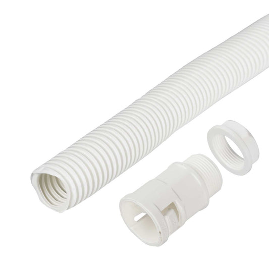Centaur 25mm Conduit Contractor Pack White (10m Reel and 10 Glands)
