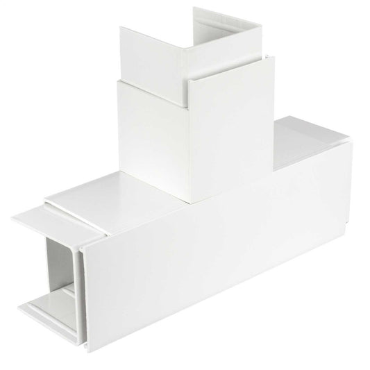 100mm x 100mm Flat Tee White for CMXT44W (Sold in 1's)