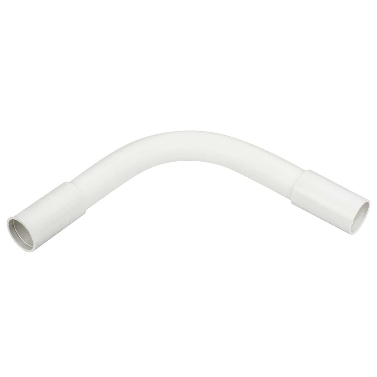 25mm PVC Heavy Gauge Normal Bend fitted with 2 Couplers White (Sold in 1's)