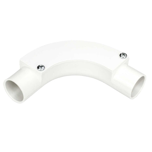 25mm PVC Conduit Inspection Bend White (Sold in 1's)