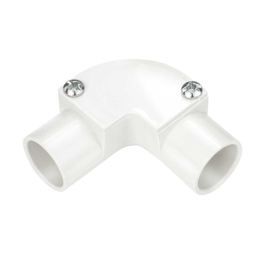 20mm PVC Conduit Inspection Elbow White (Sold in 1's)