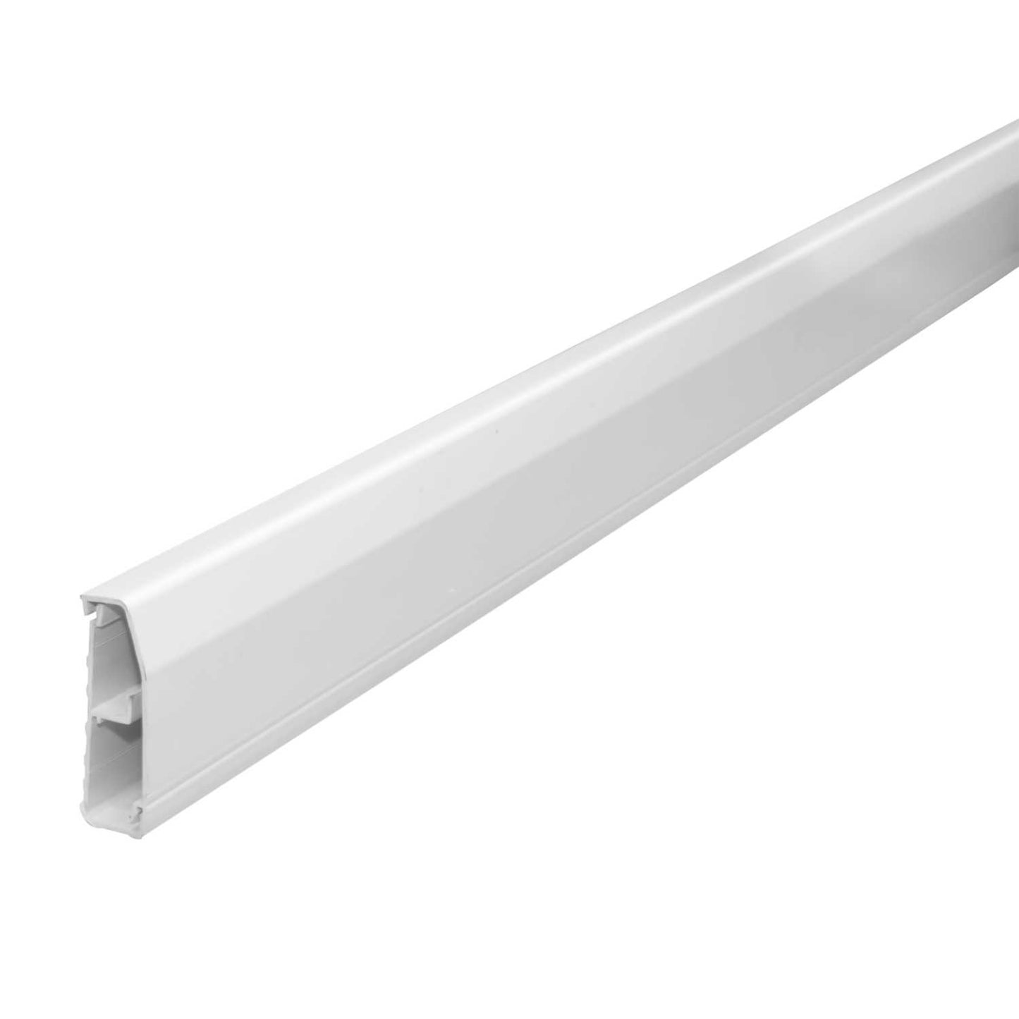 Centaur 80mm x 25mm 1 Compartment Skirting Trunking White (3m Length)