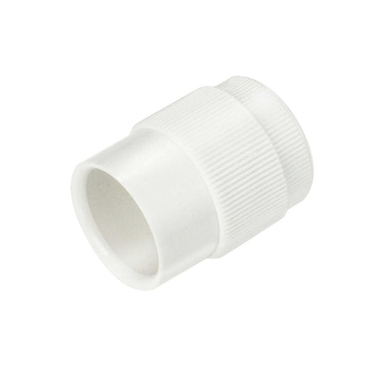 20mm Male Adaptor with Lockring White (Sold in 1's)
