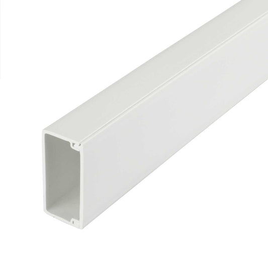 Centaur 50mm x 25mm PVC Self Adhesive Mini Trunking White (3m Length)