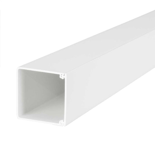 Centaur 75mm x 75mm PVC Maxi Trunking White (3m Length)