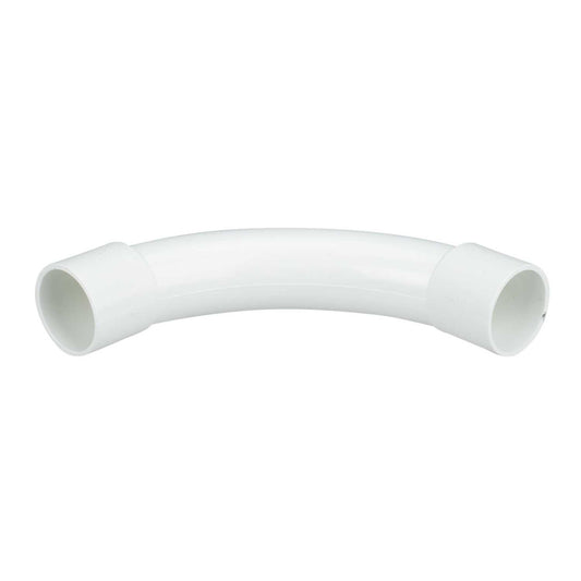 Centaur 25mm PVC Conduit Moulded Slip Bend White